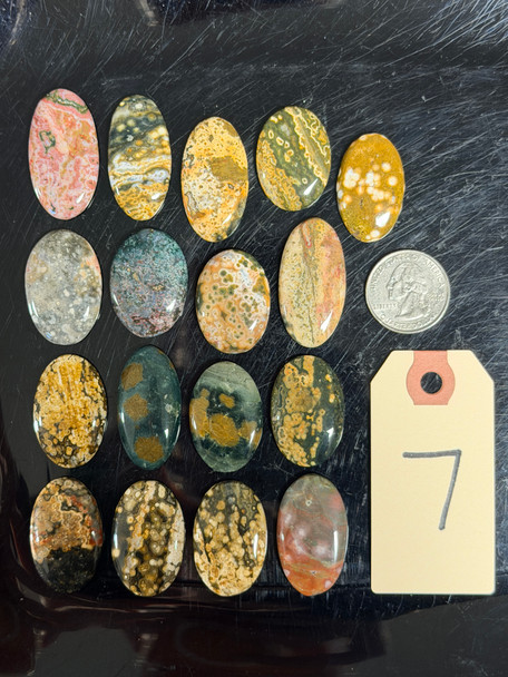 Jasper, Ocean, Cabochons, Pick Lot You Like, 100 Grams