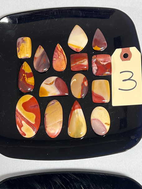 Mookaite Jasper, Cabochons, 100 gram Lot