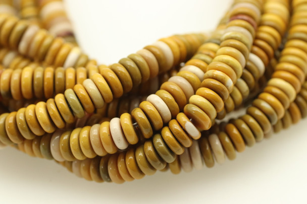 6x2mm, Mookaite, Jasper,  Natural, Rondelle Disk