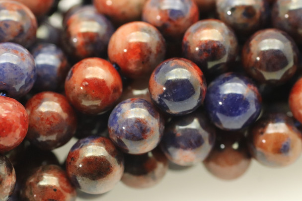 Sodalite, Orange, Natural, Smooth Round Beads, 8mm