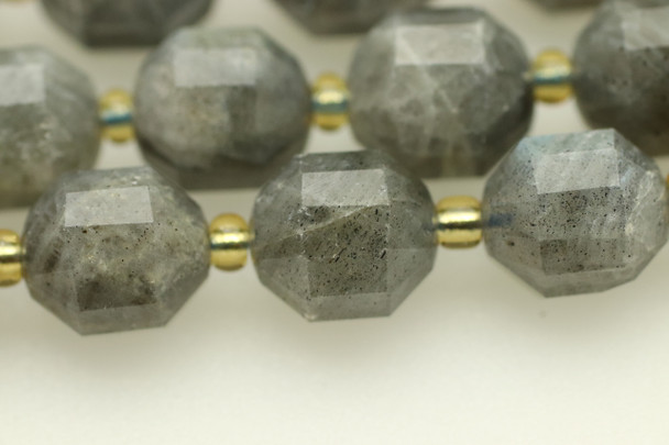 Labradorite, Natural, Faceted Off Round, 10mm, One Strand