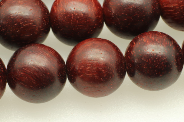 Sandalwood, Blood, Natural, Smooth Round, 10mm