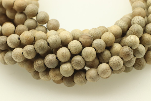 Wood, Light, Natural, Smooth Round, 6mm