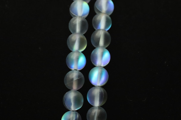 Glowing Glass, Peacock Blue Matte, 8mm