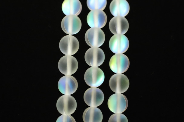 Glowing Glass, Moonstone Matte, 8mm