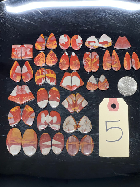 Jasper, Noreena, Matched Pairs, Cabochons