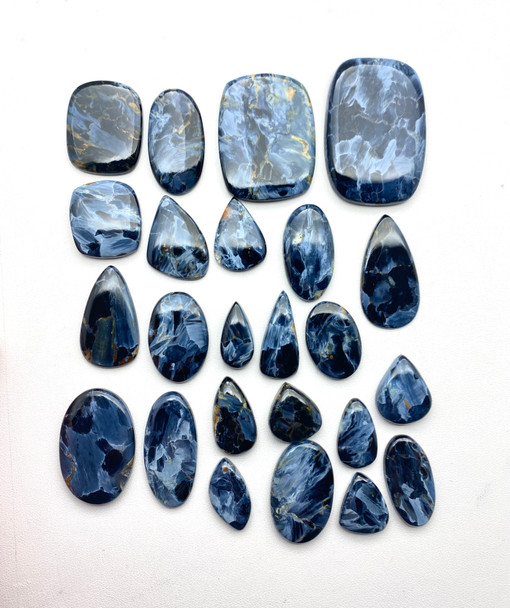 Blue Pietersite, Cabochons