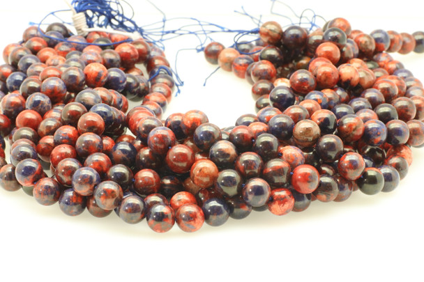 Sodalite, Orange, Natural, Smooth Round Beads, 10mm