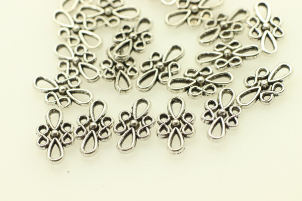 Infinity Eight Link, Antique Silver (Metal Alloy), 12x7mm,  approx. 76