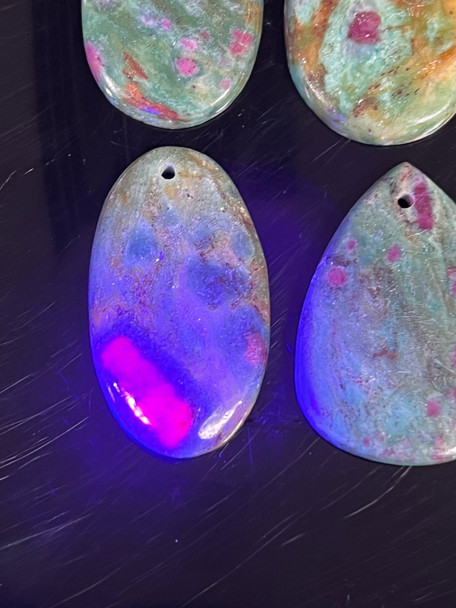 Ruby Fuchsite, Pendants