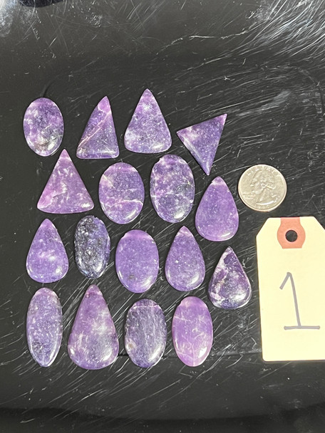 Lepidolite, Natural, Side Drilled, Pick Lot You Like, 100 Grams