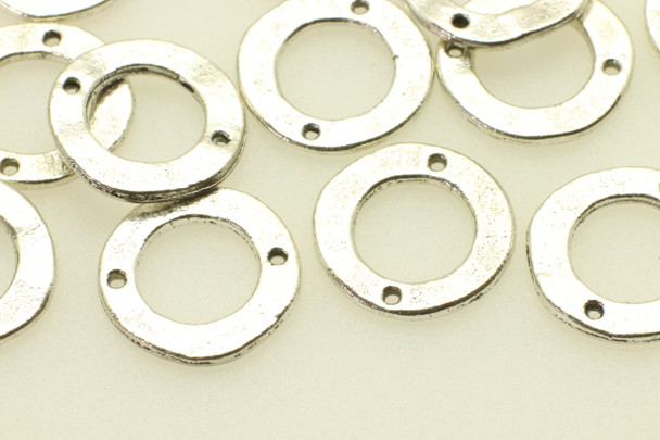 Link Connector, Antique Silver (Metal Alloy), 14x1mm, approx. 35