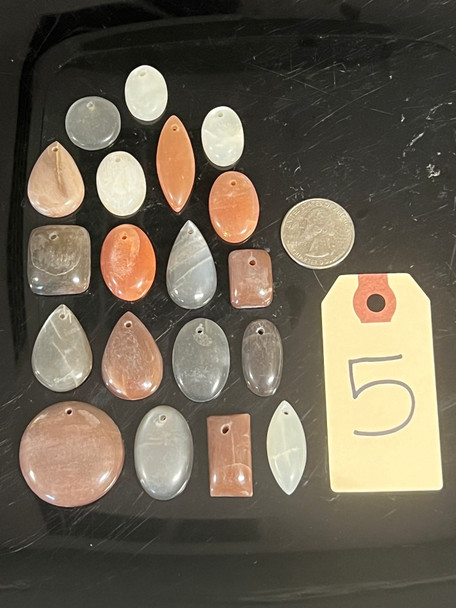Moonstone, Multicolor, Pendants, Pick Lot You Like, 100 Grams