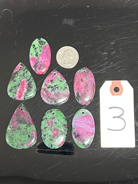 Ruby Zoisite, Pendants