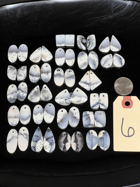 Dendritic Opal, Matched Pairs, Pendants