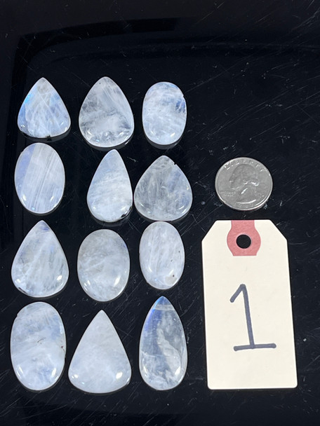 Moonstone, Rainbow, Side Drilled, Pick Lot You Like, 100 Grams