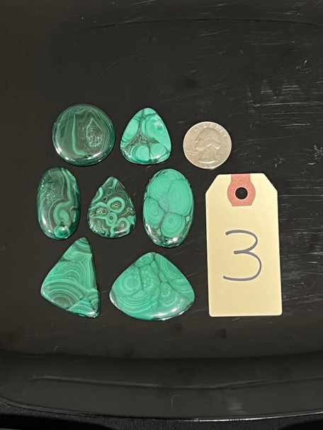 Malachite, Side Drilled