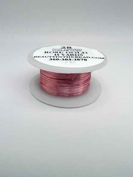 28 Gauge, Rose Gold, ParaWire, 15 Yards