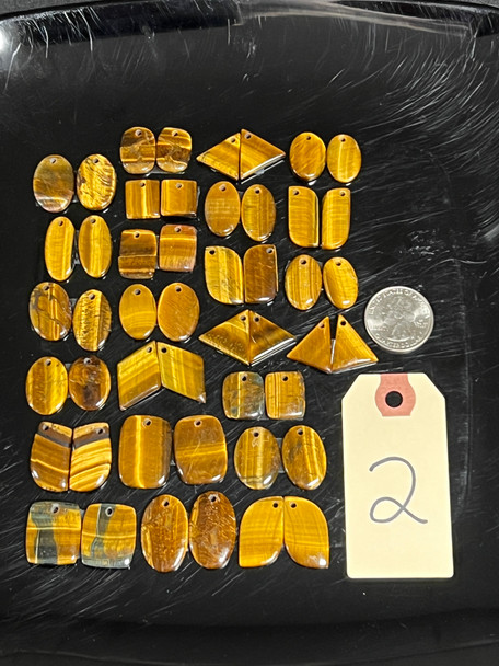 Tiger Eye, Matched Pairs, Pendants