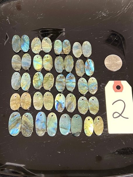 Labradorite, Matched Pairs, Pendants, Pick Lot You Like, 100 Grams