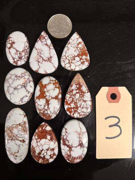 Magnesite, Wild Horse, Side Drilled, Pick Lot You Like, 100 Grams