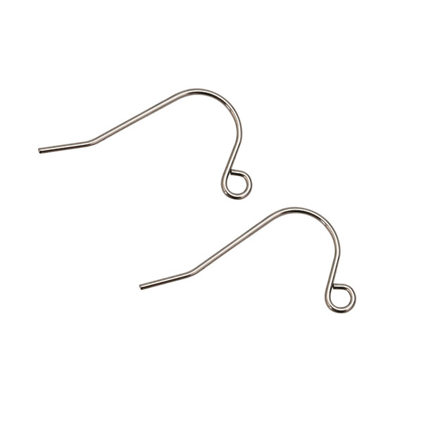 Ear Wires, 22mm, 24 gauge, Stainless Steel, 100 PCS
