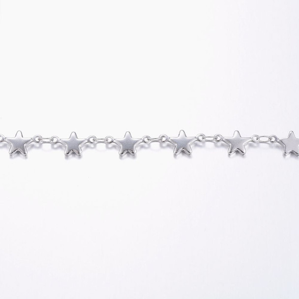 Stainless Steel Chain, 11x6mm, Star Link, 3.3 ft.
