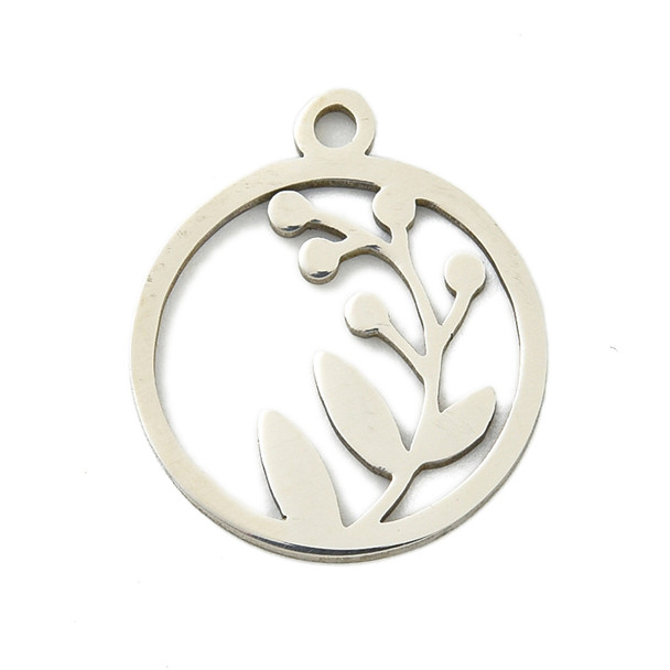 Stainless Steel, Cutout, Flower, 18x15mm, 10 PCS