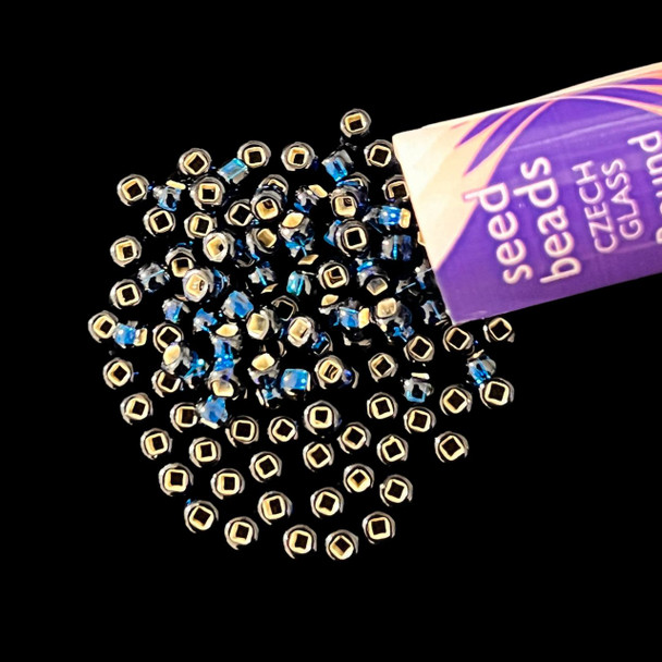 Seed Beads, 8/0 Czech, Round, Montana S/L, 22 gram Tube