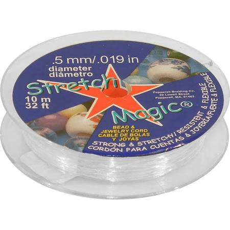 Stretch Magic Cord, 0.5mm, 10m - Clear (about 32ft)
