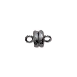 Magnetic Clasp,  6mm, Black Oxide, approx. 36 PCS