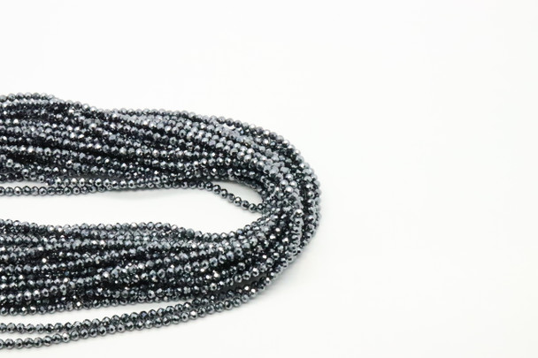 Terahertz, Manmade, Faceted Round, 2mm, One Strand