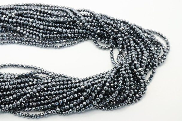 Terahertz, Manmade, Faceted Round, 3mm, One Strand