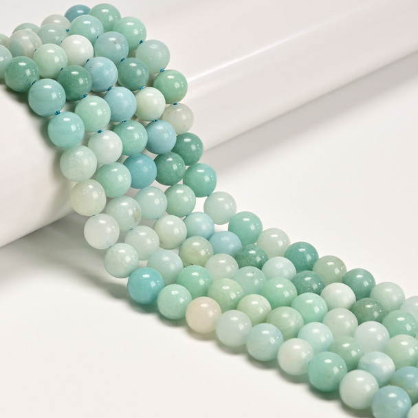 8mm Amazonite, Natural, Smooth Round