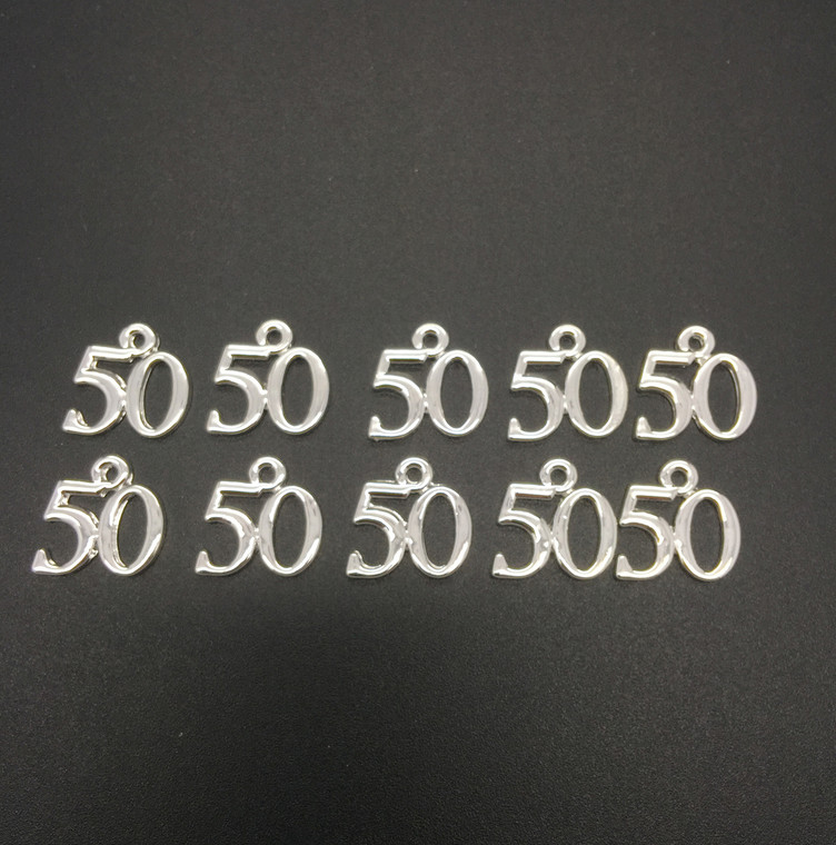 #50 Charm 16x15mm 10 PCS