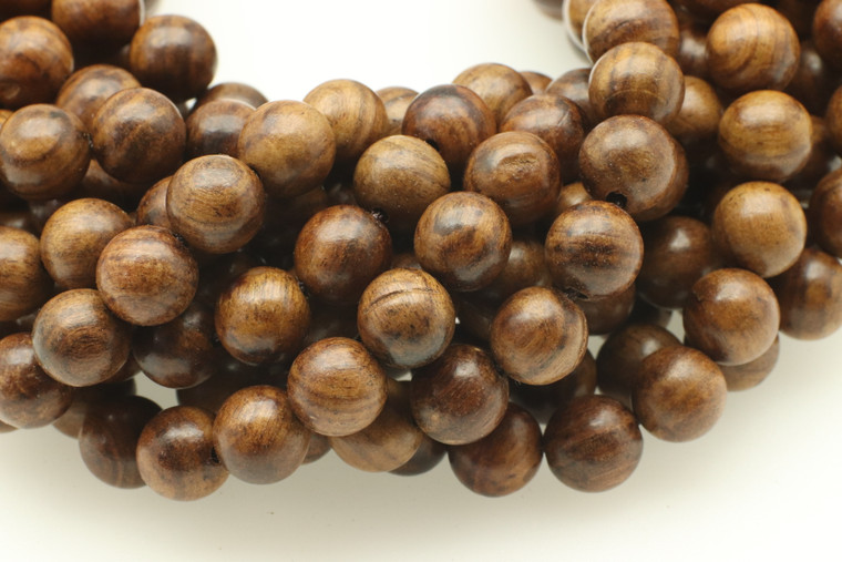 Wood, Natural, Smooth Round, 8mm