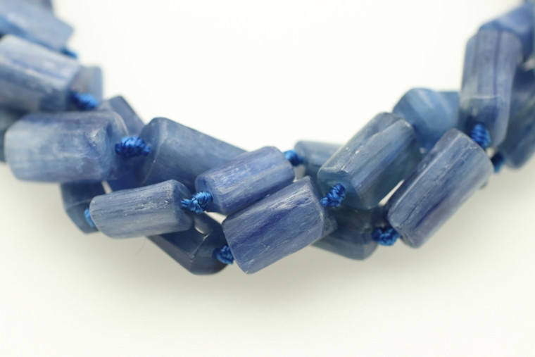 Kyanite, Blue, Cylinder, Varied, 12x7mm