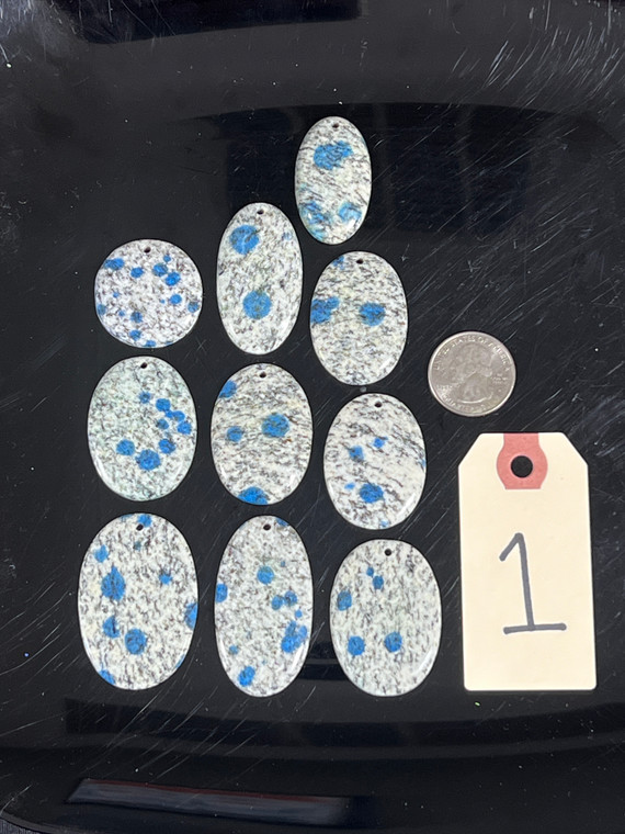 K2 Stone, Azurite & Granite, Pendants, Pick Lot You Like, 100 Grams