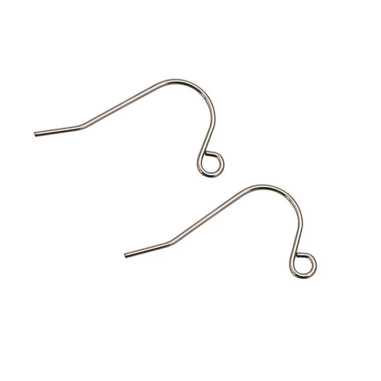 Ear Wires, 22mm, 24 gauge, Stainless Steel, 100 PCS