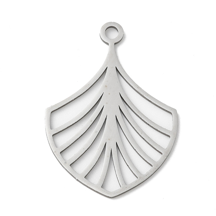 Stainless Steel, Cutout, Teardrop, 35x25mm, 2 PCS