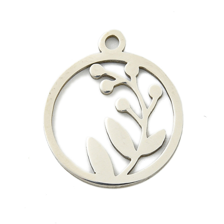 Stainless Steel, Cutout, Flower, 18x15mm, 10 PCS