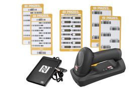Scanner, EMBED Barcode Scanner Kit and USB NFC (Tap) Game Card Reader Bundle