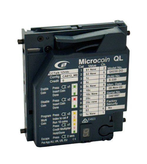 Kiosk+ CAN Coin Acceptor, QL (CCTalk)