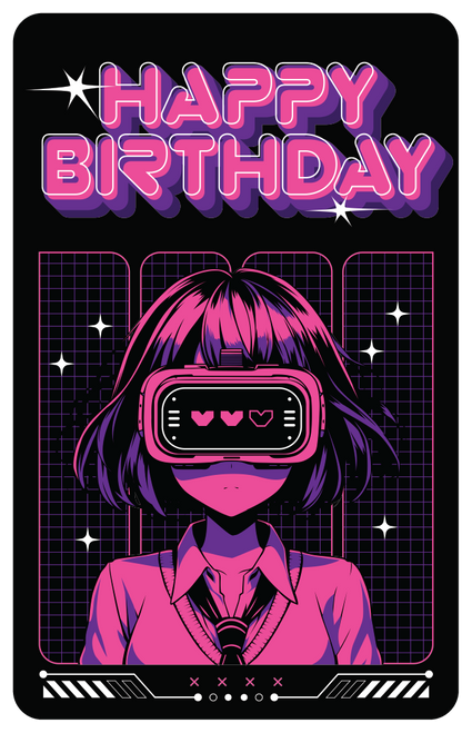 Made-To-Order Birthday Card, RFID Tap & Swipe Cards, Design 13