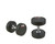 Perform Better Extreme Pro Style Rubber Dumbbells (Pair) - Black