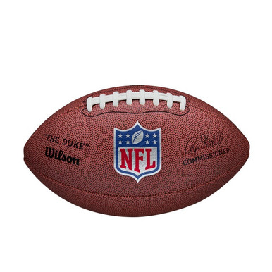 Wilson NFL The Duke Replica Football - Brown/White