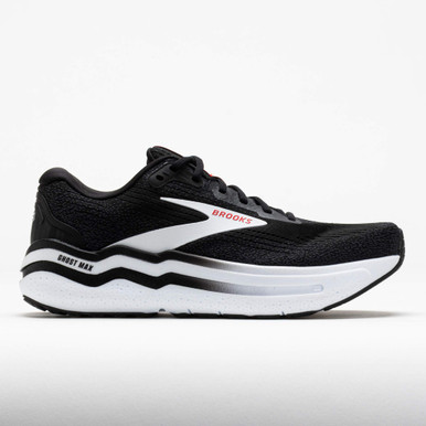 Brooks Men's Ghost Max 2 Running Shoes - Black/White/Fiery Red
