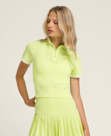 Wilson Women's Shrunken Essex Polo - Sunny Lime