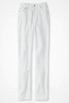 Knit Denim High Rise Straight-Leg Jeans