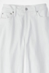Knit Denim High Rise Straight-Leg Jeans
